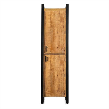 Storage Cabinet – Wood Front, Metal Handle, Two Doors – Britt | Benoa