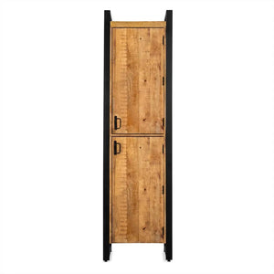 Storage Cabinet – Wood Front, Metal Handle, Two Doors – Britt | Benoa