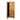 Vitrinenschrank – Glattes Mangoholz, Glaselement, Schwarze Stahlfüße, 85 cm - Jayden | Benoa