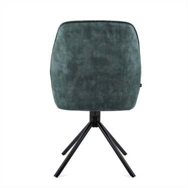 Dining Chair – Swivel Seat, Auto-Return Function, Fabric Upholstery, Metal Frame – Noah | Benoa