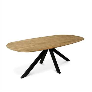 Dining Table - Mango Wood, Rustic Design, Lacquered - Runa | Benoa