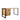 Desk – Mango Wood, Integrated Drawer, Storage Door, Metal Frame – Britt | Benoa
