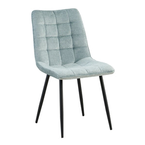 Esszimmerstuhl – Stoffbezug, Weicher Sitzkomfort, Metallbeine, Modernes Design – Lucille | Benoa