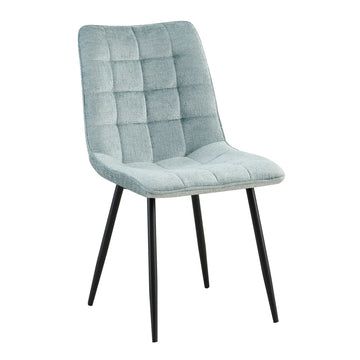 Dining Chair - Fabric Upholstery, Soft Seating Comfort, Metal Legs, Modern Design - Lucille | Benoa