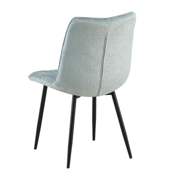 Dining Chair - Fabric Upholstery, Soft Seating Comfort, Metal Legs, Modern Design - Lucille | Benoa