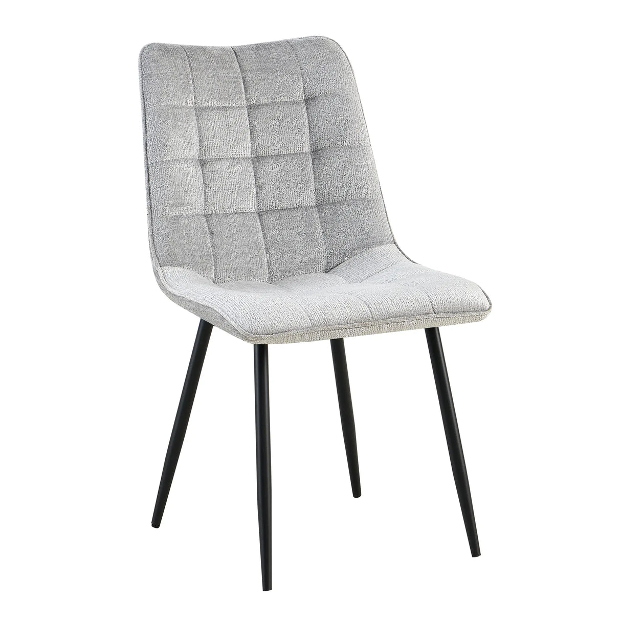 Esszimmerstuhl – Stoffbezug, Weicher Sitzkomfort, Metallbeine, Modernes Design – Lucille | Benoa
