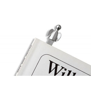 Lesezeichen Hochglanz-Nickel Schutzengel-Figur Edelstahl-Finish – Angelo | Philippi