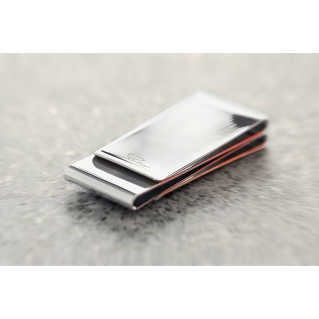 Geldklammer Hochglanz-Nickel 3-Fach Aufteilung Wallet-smarte Konstruktion – Threesome | Philippi