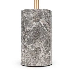 Table Lamp with Grey Marble Base, Gold Metal Arm & White Glass Diffuser – Kyoto | Maytoni
