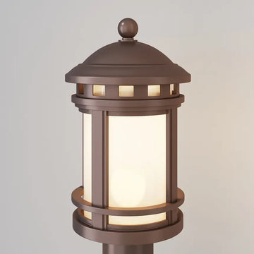 Landscape Lights with Brown Aluminum & Frosted Glass Housing – O031FL‑01BR | Maytoni