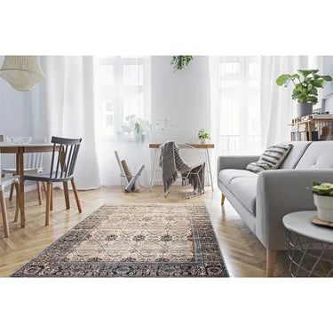 Teppich – Vintage Look, Ornate Center, Flat Weave, 120 x 180 cm - Galaxy 1425 | Kayoom