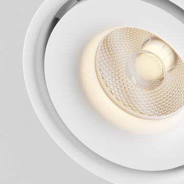 Deckenleuchte – Weiße Oberfläche, Aluminiumgehäuse, Dimmbares Licht - Yin | Maytoni