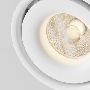 White aluminum ceiling light with integrated LED and warm white light – Yin | Maytoni