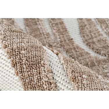 Teppich – Polyester Flor, Braune Farbgebung, Grafisches Muster, 80 x 150 cm - Sarai 325 | Kayoom