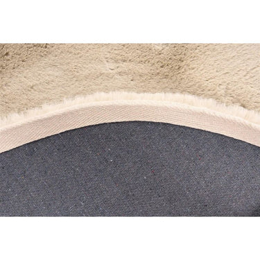 Teppich – Elfenbein Farbe, Weicher Flor, Felloptik 160 cm Rund - Rabbit Light 525 | Kayoom