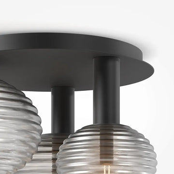 Ceiling light with black metal frame, 3×E14 sockets and 40 W – Reels | Maytoni