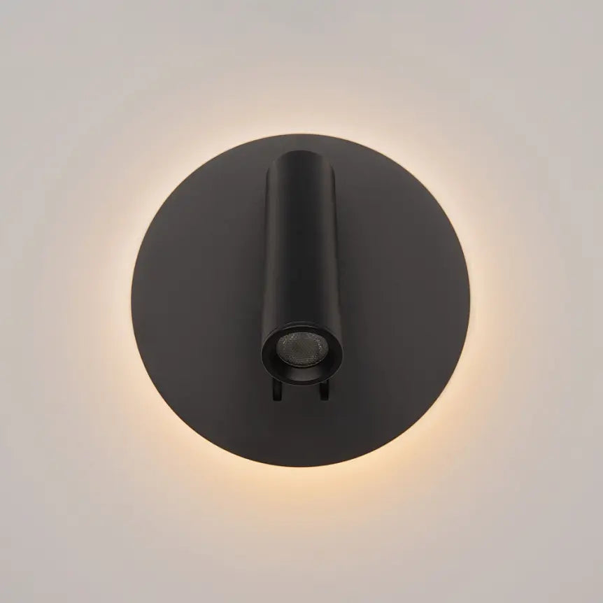 Wandleuchte – Schwarzes Aluminium, IP20 Schutz, Warmweiß, 14 cm Höhe - Ios 176 | Maytoni
