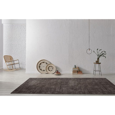 Teppich – Braun Viskose, Weiche Oberfläche, Premium Design, 150 cm - Bridget 125 | Kayoom