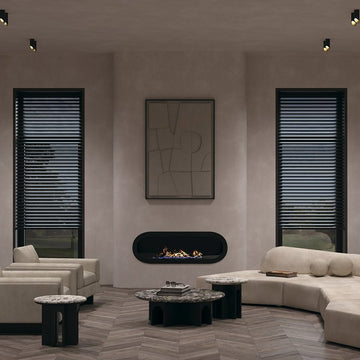 Deckenleuchte aus schwarzem Aluminium mit goldenen Akzenten und GU10 - Fassung – Lipari | Maytoni - Esszett Luxury | Stilvolles Wohnen mit Charakter
