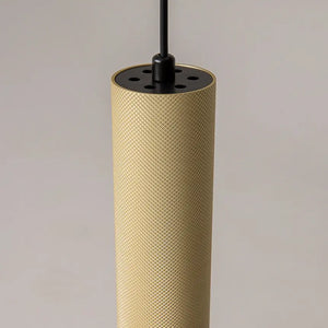 Pendant lamp Matt golden aluminum housing with texture, modern design and GU10 socket – Artisan | Maytoni
