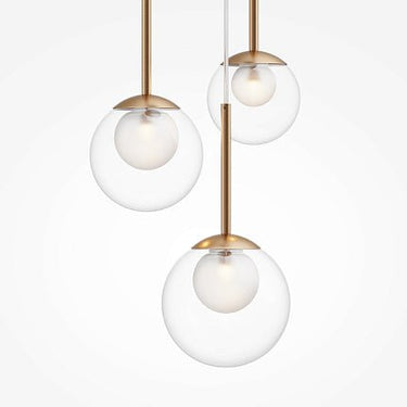 Pendelleuchte Goldfarbenes Metall Mattglas Cluster - Design – Basic Form | Maytoni - Esszett Luxury | Stilvolles Wohnen mit Charakter