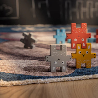Teppich – Bärenmotiv, Waschbare Qualität, Rutschhemmende Rückseite - Joanna 623 | Kayoom