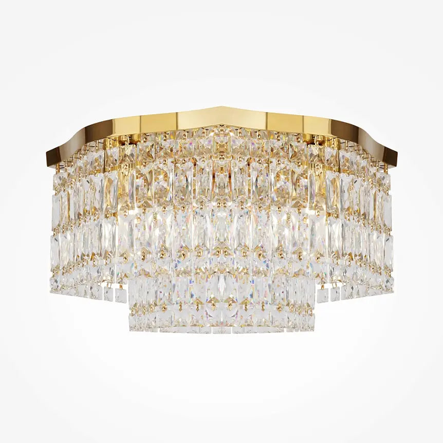Ceiling Lamp Gold 6×E14 Crystal Pendants – DIA005CL-06G | Maytoni