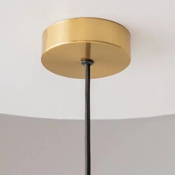 Pendant Lamp Brass-Colored Metal Grid & Opal Glass Diffuser – Levitation | Maytoni