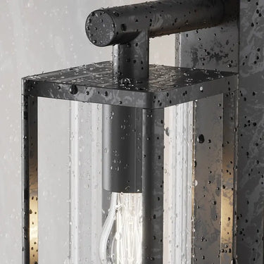 Wandleuchte mit graphitfarbener Aluminiumbasis und klarem Kunststoff-Diffusor – Cell | Maytoni