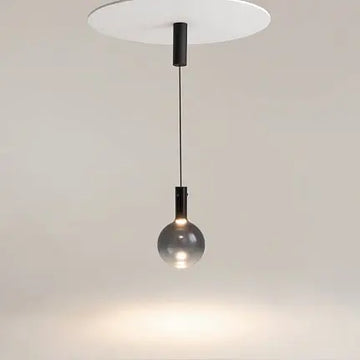 Pendelleuchte – Schwarzes Metall, Warmweißes Licht, 4 W Leistung, Ø20 cm - Nebula | Maytoni