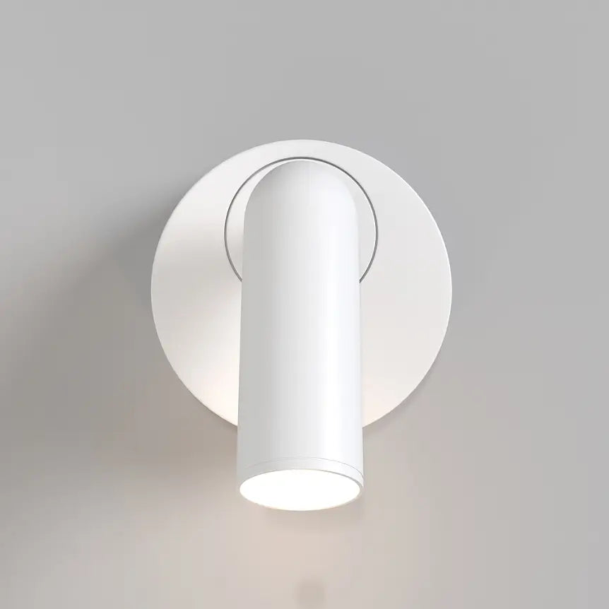 Wandleuchte – Weißes Metall und Aluminium, 3 W Leistung, Runde Basis, 8,5 cm Höhe - Mirax | Maytoni