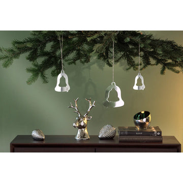 Anhänger – Edelstahl, Glatt, Silberoptik - Bell | Fink Living