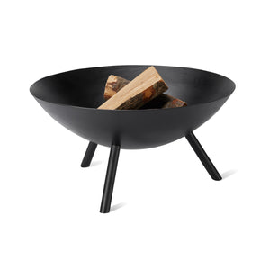 Fire bowl with forged steel construction and optional grill function – Flames | Philippi