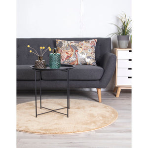 Beistelltisch – Schwarzer Stahl, Runde Platte, 50cm hoch - Bastia | House Nordic