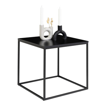 Side table – Black metal, Black top, Minimalist Nordic – Vita | House Nordic