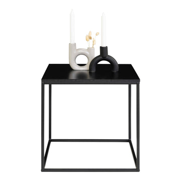 Side table – Black metal, Black top, Minimalist Nordic – Vita | House Nordic
