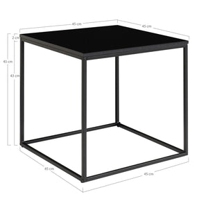 Side table – Black metal, Black top, Minimalist Nordic – Vita | House Nordic
