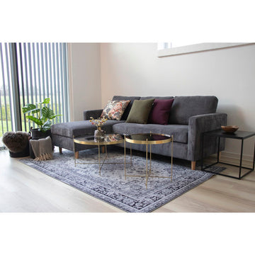 Side table – Black metal, Black top, Minimalist Nordic – Vita | House Nordic