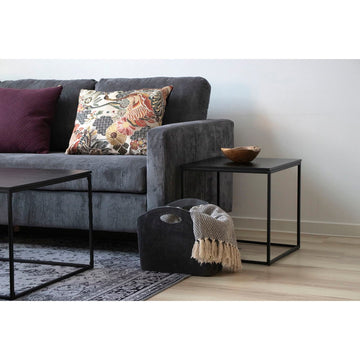 Side table – Black metal, Black top, Minimalist Nordic – Vita | House Nordic