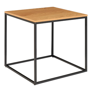 Beistelltisch – Eiche Optik, Schwarzes Metallgestell, 45 cm Höhe - Vita | House Nordic