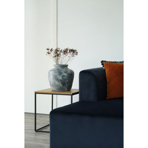 Beistelltisch – Eiche Optik, Schwarzes Metallgestell, 45 cm Höhe - Vita | House Nordic
