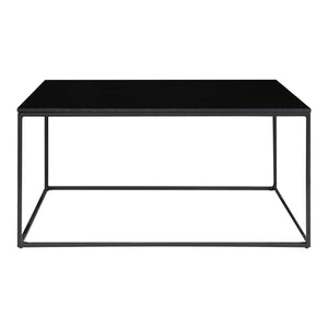 Couchtisch – Schwarz, Stahlgestell, 45 cm hoch - Vita | House Nordic