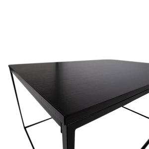 Couchtisch – Schwarz, Stahlgestell, 45 cm hoch - Vita | House Nordic