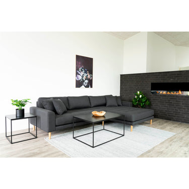 Couchtisch – Schwarzes Finish, Metallgestell, Offenes Rahmendesign - Vita | House Nordic