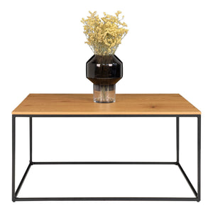 Coffee Table – Black Legs, Marble Look, Scandinavian Design – Vita | House Nordic