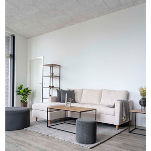 Coffee Table – Black Legs, Marble Look, Scandinavian Design – Vita | House Nordic