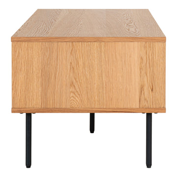 Couchtisch – Eichenfurnier, Zwei Schubladen, 45 cm Höhe - Kyoto | House Nordic