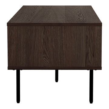 Couchtisch – Zwei Schubladen, geräuchertes Eichenfurnier, 45 cm hoch - Kyoto | House Nordic