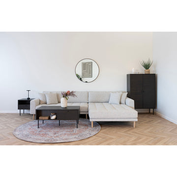 Couchtisch – Zwei Schubladen, geräuchertes Eichenfurnier, 45 cm hoch - Kyoto | House Nordic