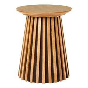 Beistelltisch – Eichenfurnier, Lamellenfuß, 50cm hoch - Osaka | House Nordic